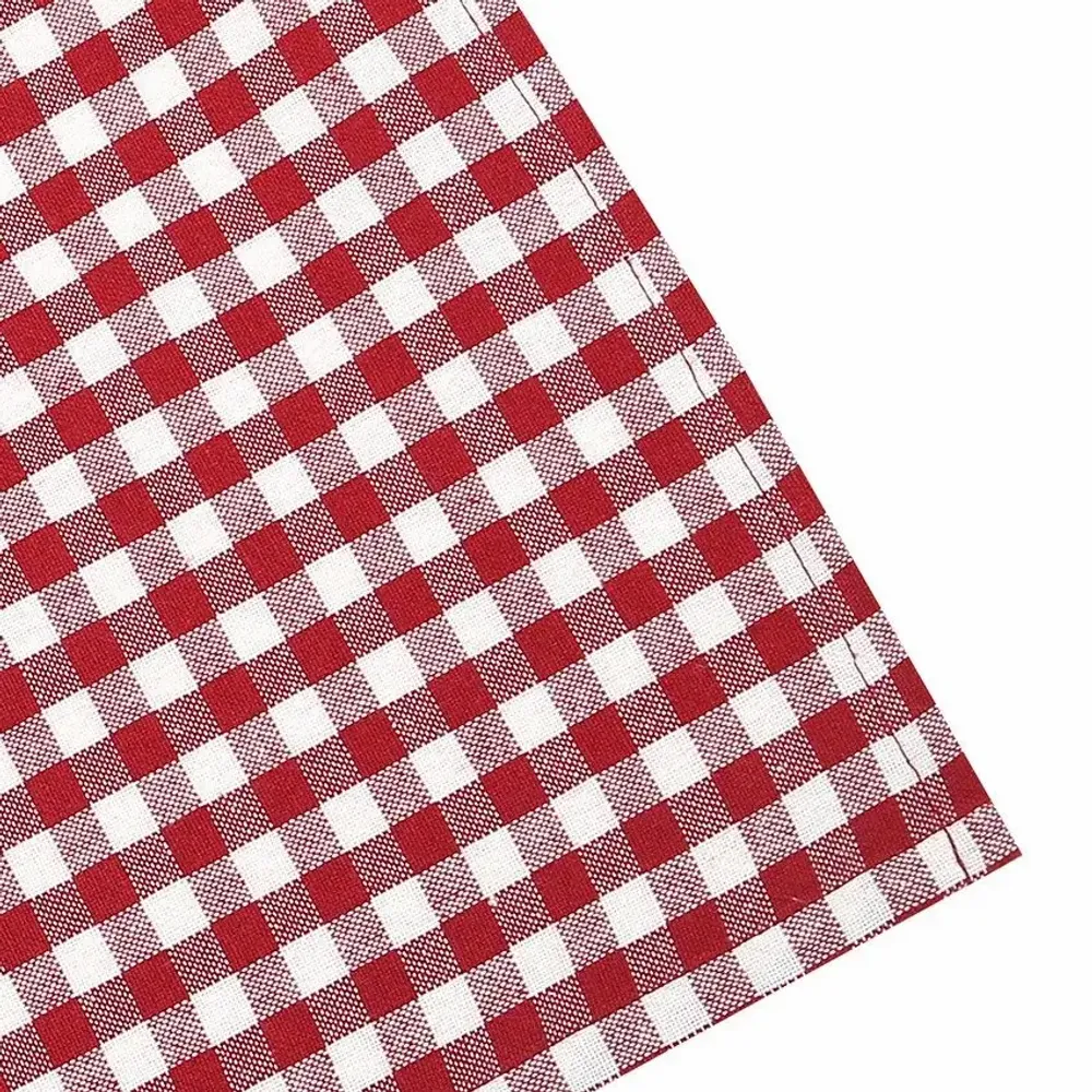 Tea towel - Torchon de cuisine recyclé Recycling , 4 motifs , Rouge/Beige 50x70cm - BY WILLE