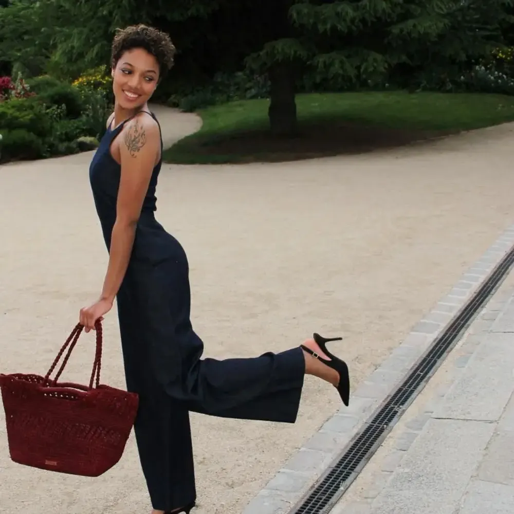 Sacs et cabas - Sac raphia ELLA (Bordeaux) - KLEO