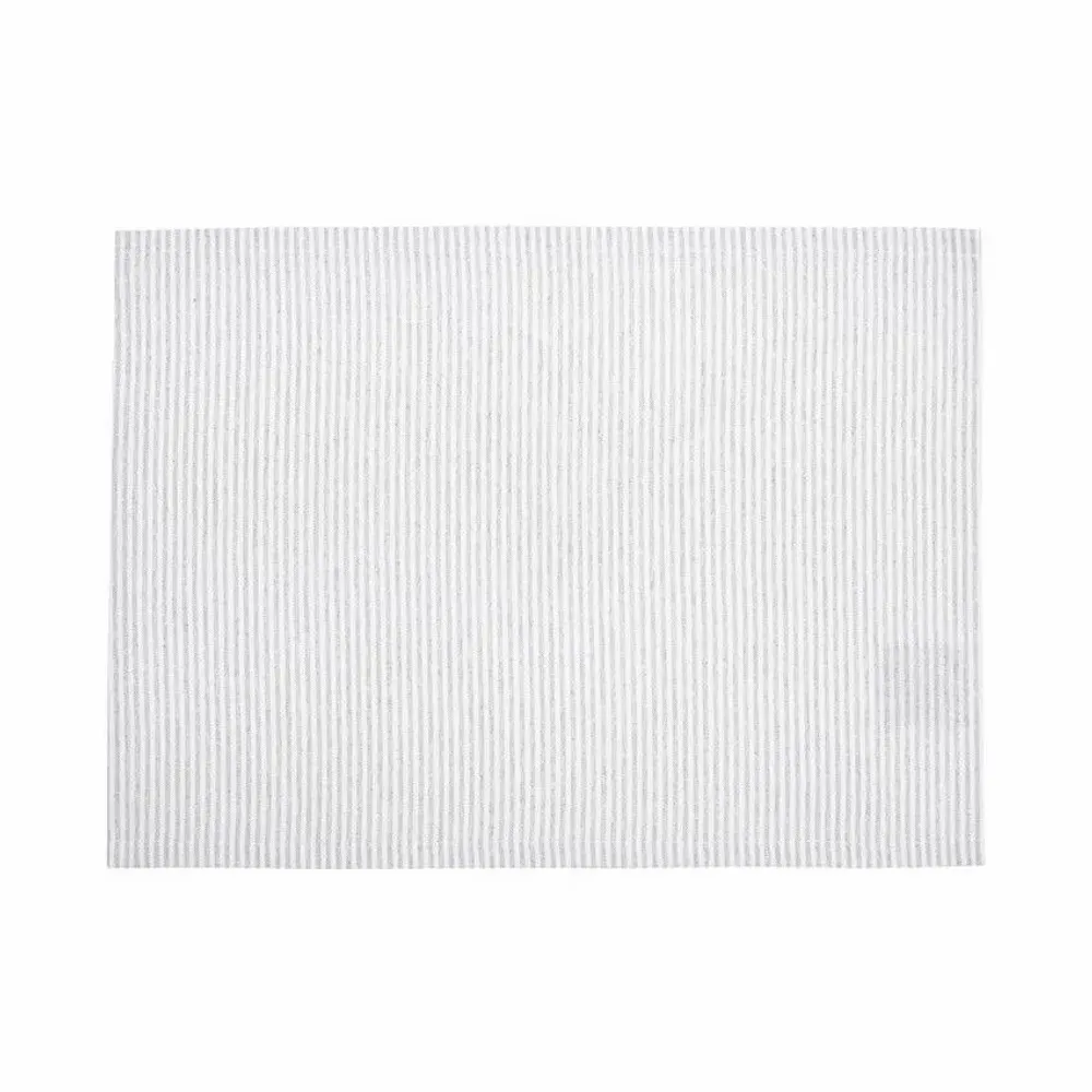 Linge de table textile - SET DE TABLE ESSUYABLE RECYCLÉ, BOSSE, GRIS CLAIR/BLANC 33x45 - BY WILLE