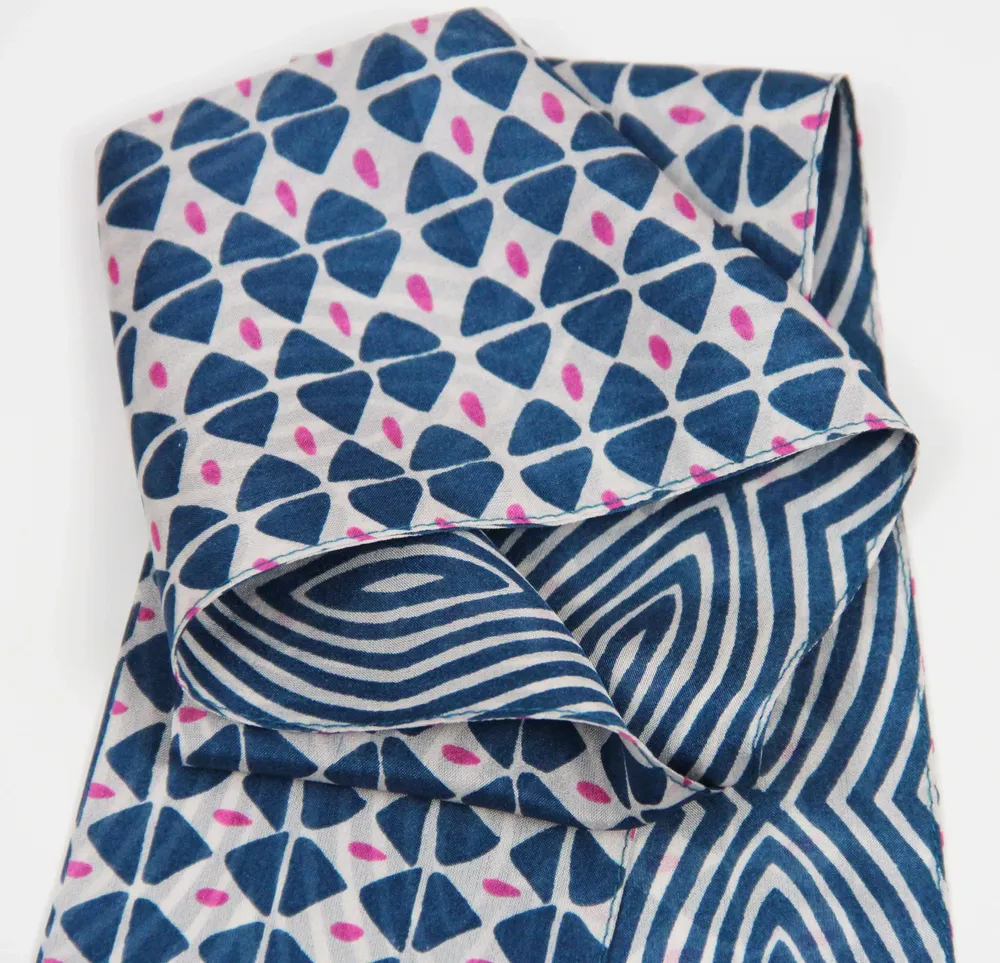 Foulards et écharpes - Foulard en Soie Les Bandeaux Slash Les Belles Vagabondes - LES BELLES VAGABONDES