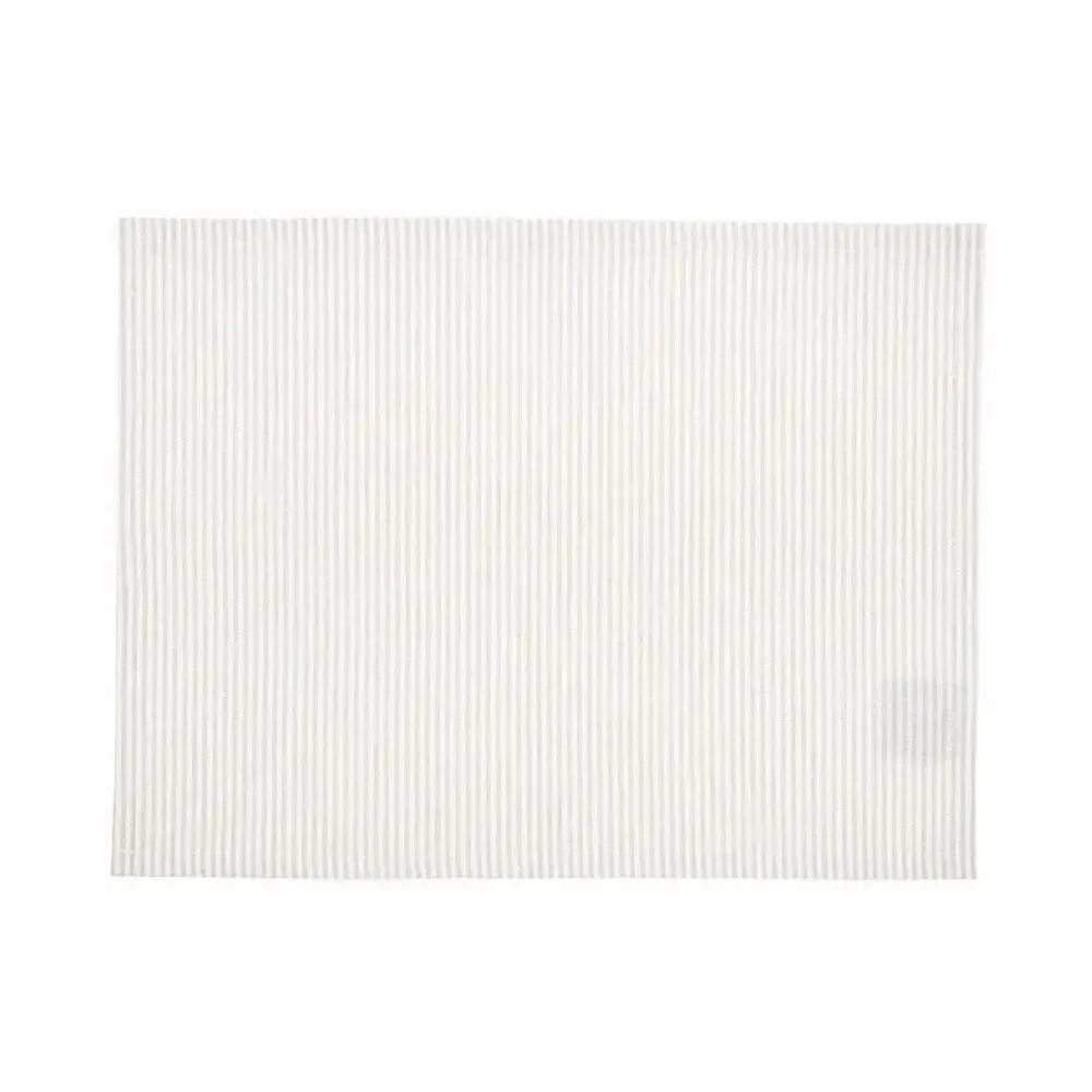 Table linen - SET DE TABLE ESSUYABLE RECYCLÉ, BOSSE, LIN/BLANC 33x45 - BY WILLE