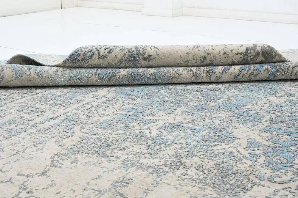 Tapis - TAPIS " RUBY BLEU AQUA " - PASSION DU TAPIS
