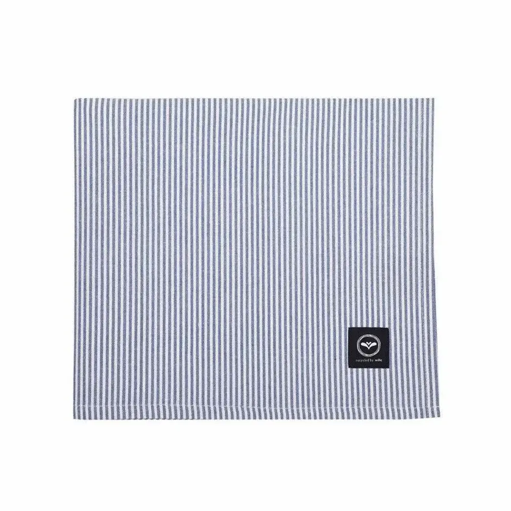 Linge de table textile - NAPPE ESSUYABLE RECYCLÉE BOSSE, GRIS BLEU/BLANC 140x240cm - BY WILLE