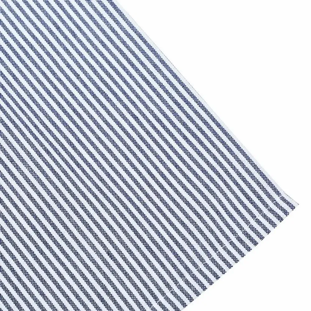 Linge de table textile - NAPPE ESSUYABLE RECYCLÉE BOSSE, BLEU MARINE/BLANC 140x240cm - BY WILLE