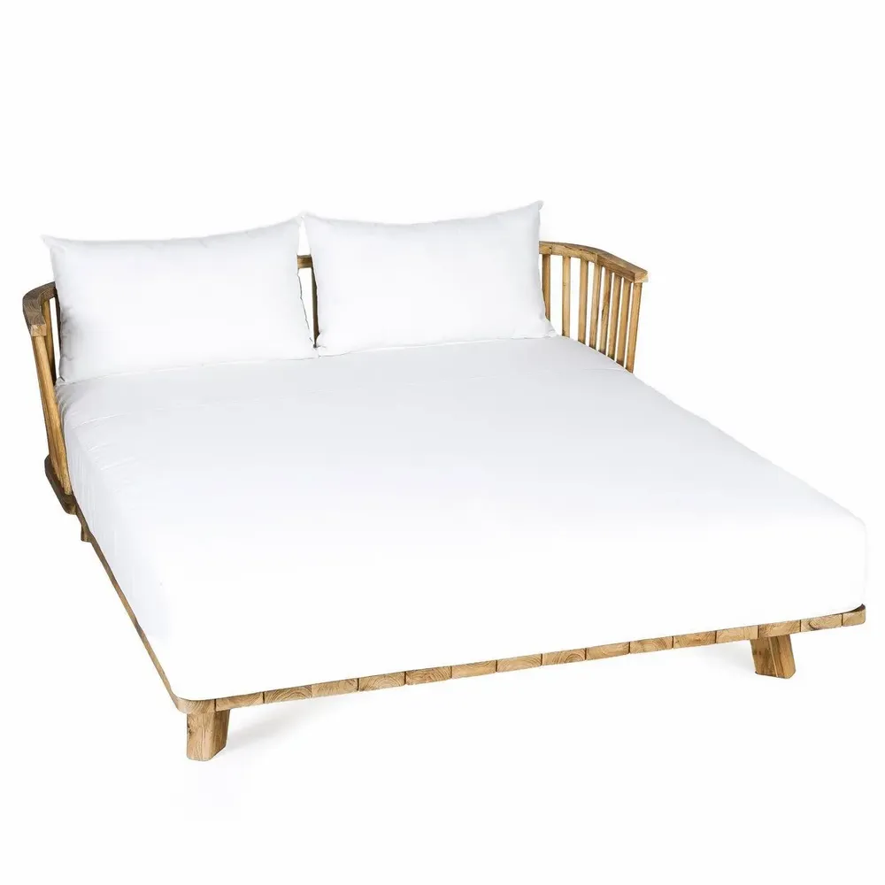 Lits - Le Double Lit de Jour Malawi - Naturel Blanc - BAZAR BIZAR LIVING
