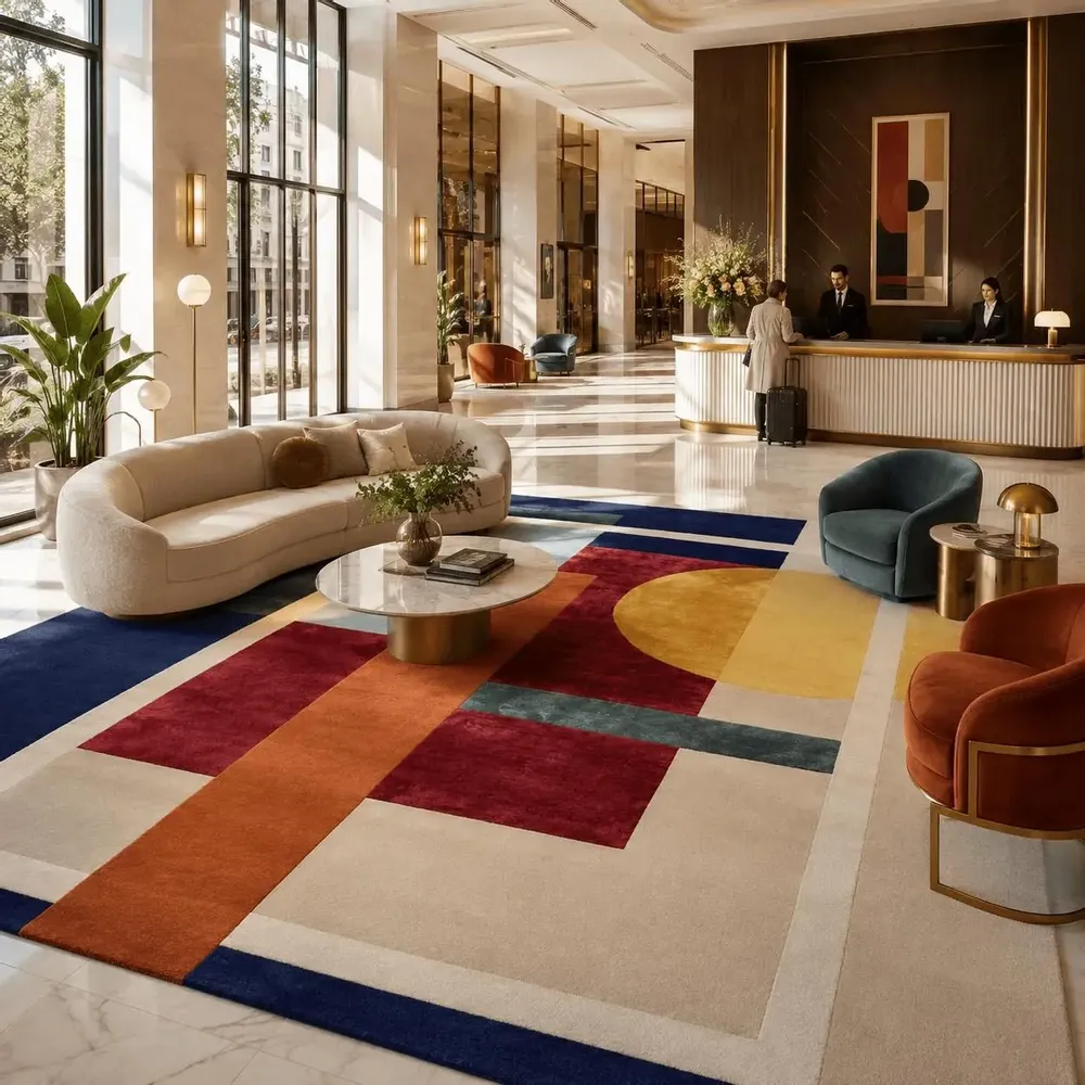 Tapis contemporains - TAPIS " MOSAIC " - PASSION DU TAPIS