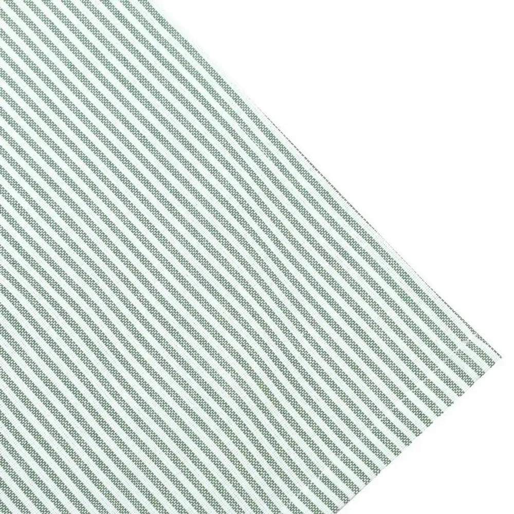 Linge de table textile - NAPPE ESSUYABLE RECYCLÉE BOSSE, VERT/BLANC 140x310cm - BY WILLE