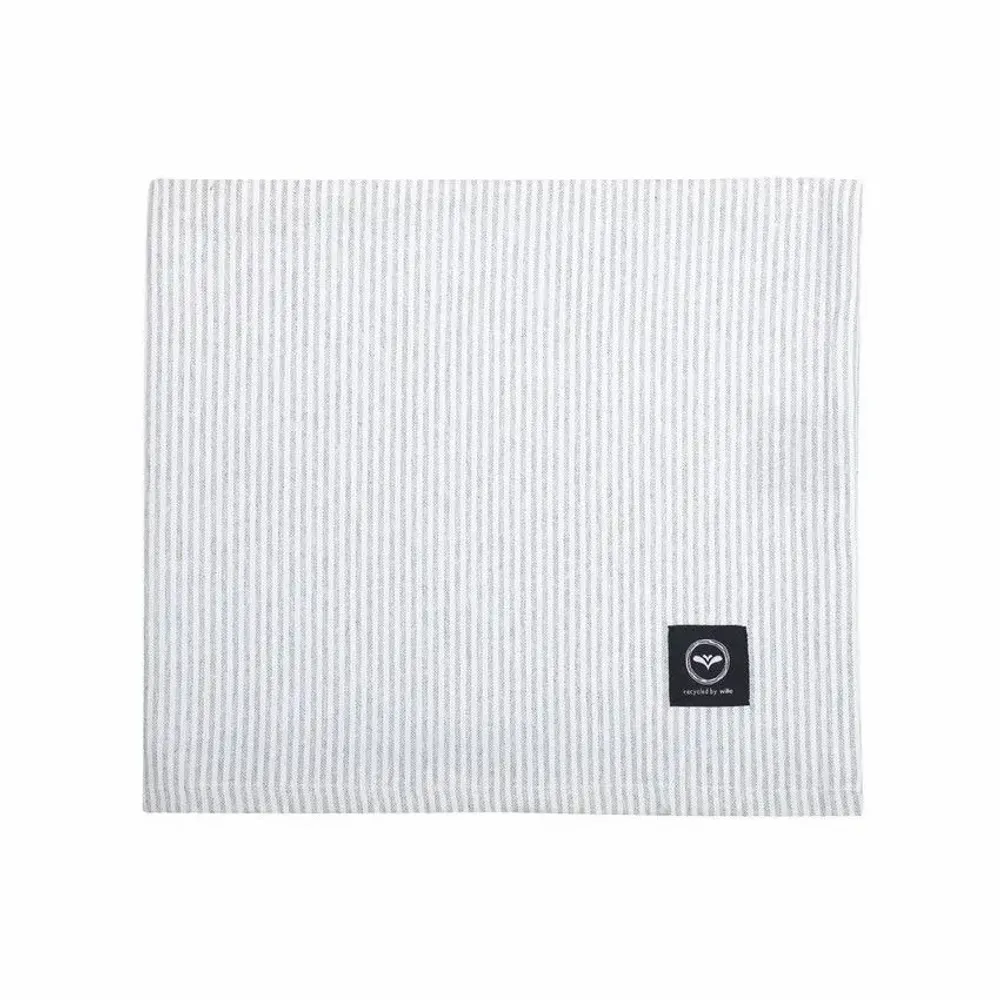 Table linen - NAPPE ESSUYABLE RECYCLÉE BOSSE, GRIS CLAIR/BLANC 140x310cm - BY WILLE