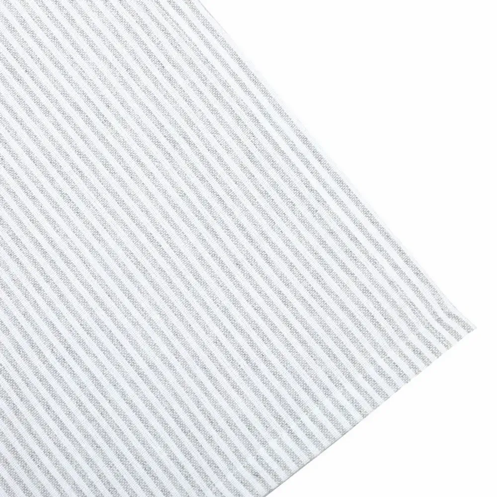 Table linen - NAPPE ESSUYABLE RECYCLÉE BOSSE, GRIS CLAIR/BLANC 140x310cm - BY WILLE
