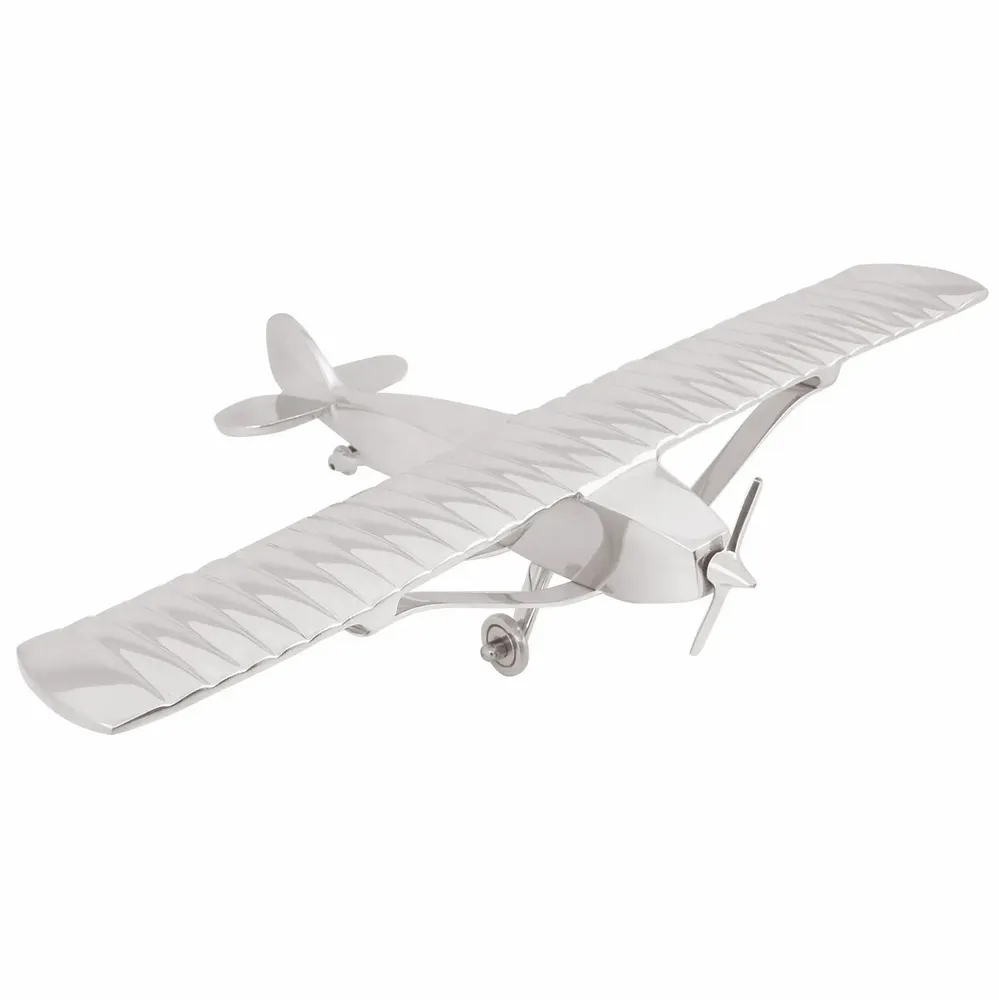 Objets de décoration - Avion en aluminium a poser - dim. 51x34xh.10 cm - TRADE WINDS