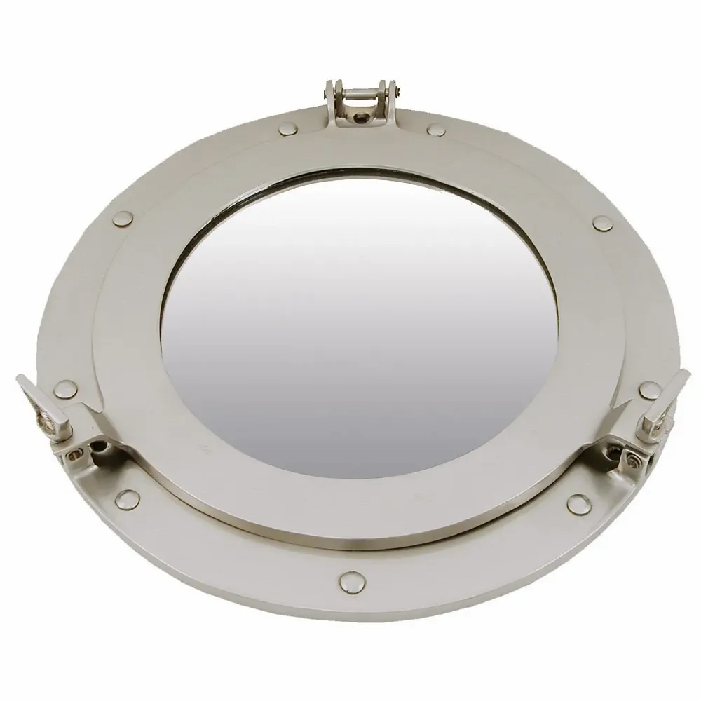Miroirs - Miroir hublot aluminium, étamé, 30 cm - TRADE WINDS