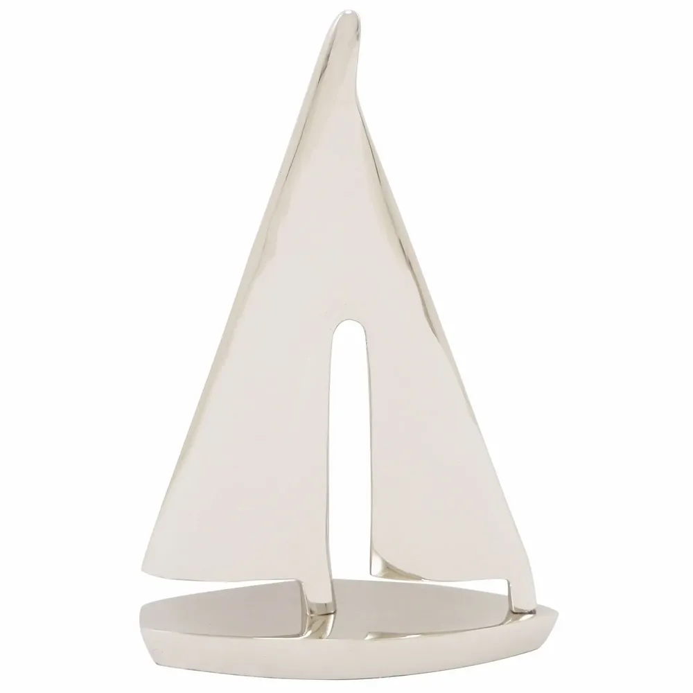 Objets de décoration - Voilier Alu finition nickelé MM, H. 19.5 cm - TRADE WINDS
