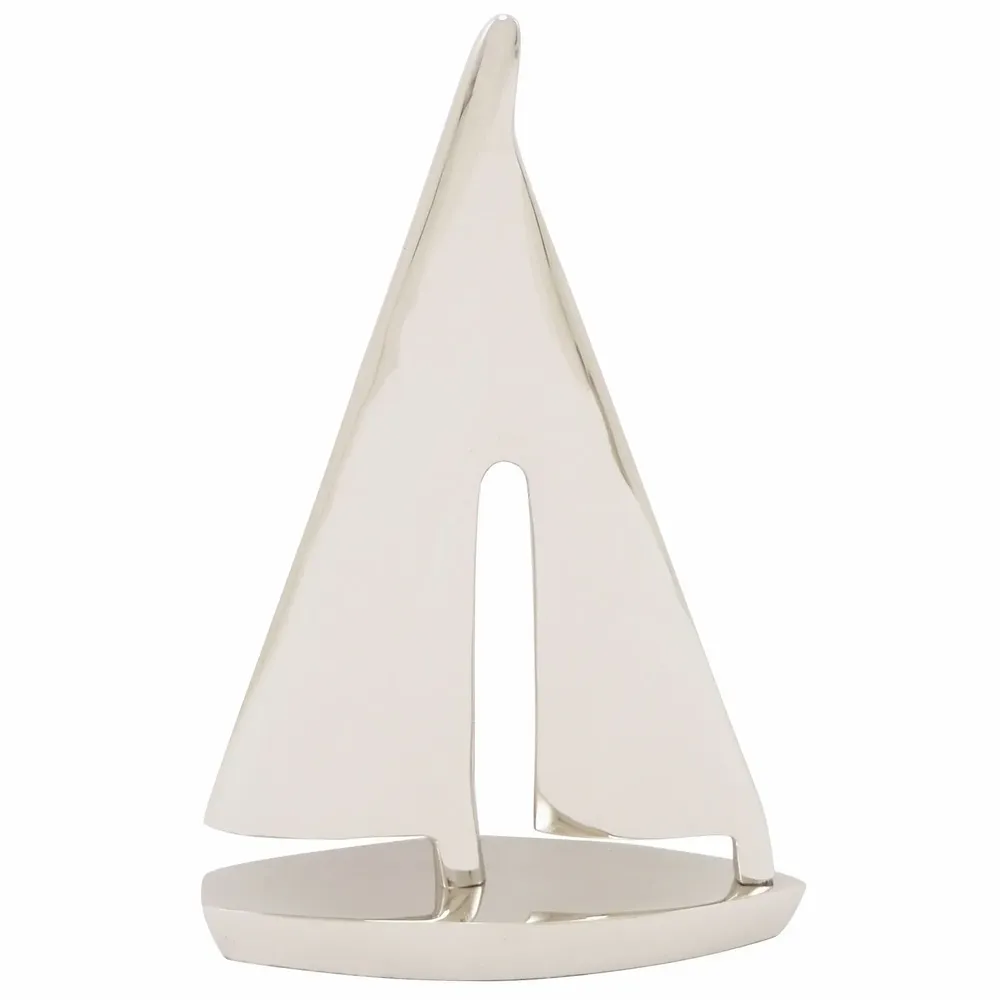 Objets de décoration - Voilier Alu finition nickelé GM, H. 25 cm - TRADE WINDS