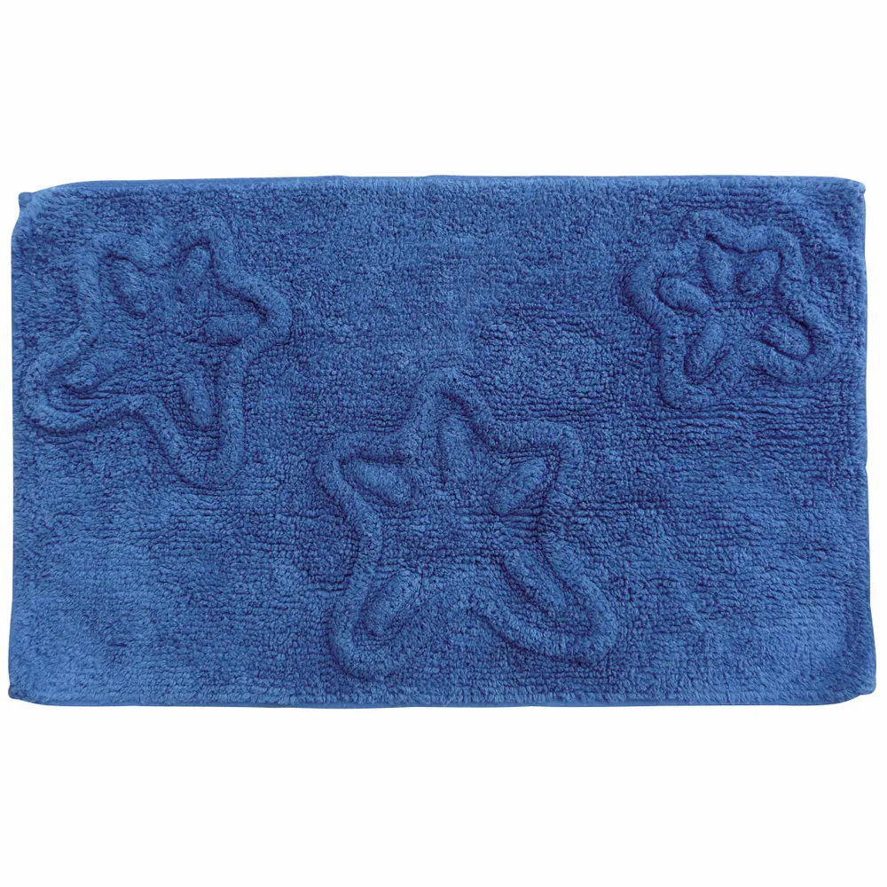 Tapis - Tapis de bain 3 étoiles de mer 50x80, bleu - TRADE WINDS