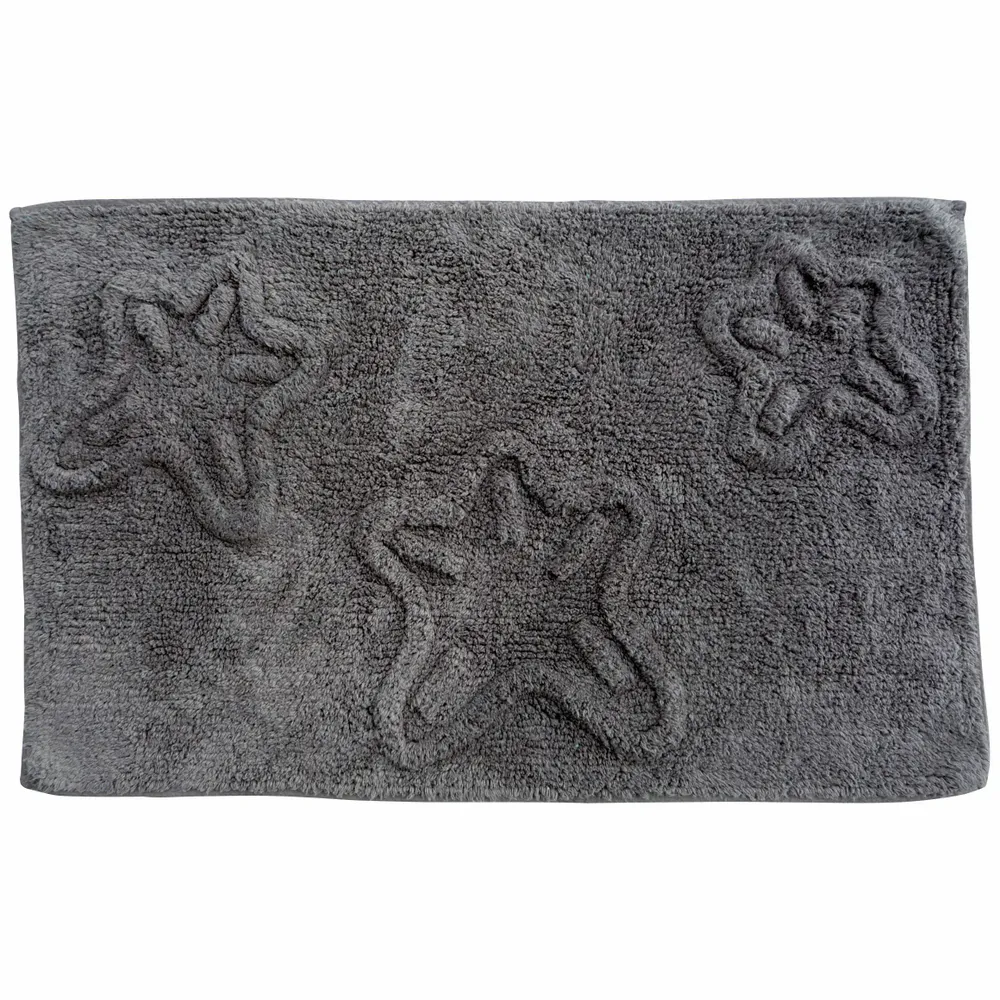 Tapis - Tapis de bain 3 étoiles de mer 50x80, gris - TRADE WINDS