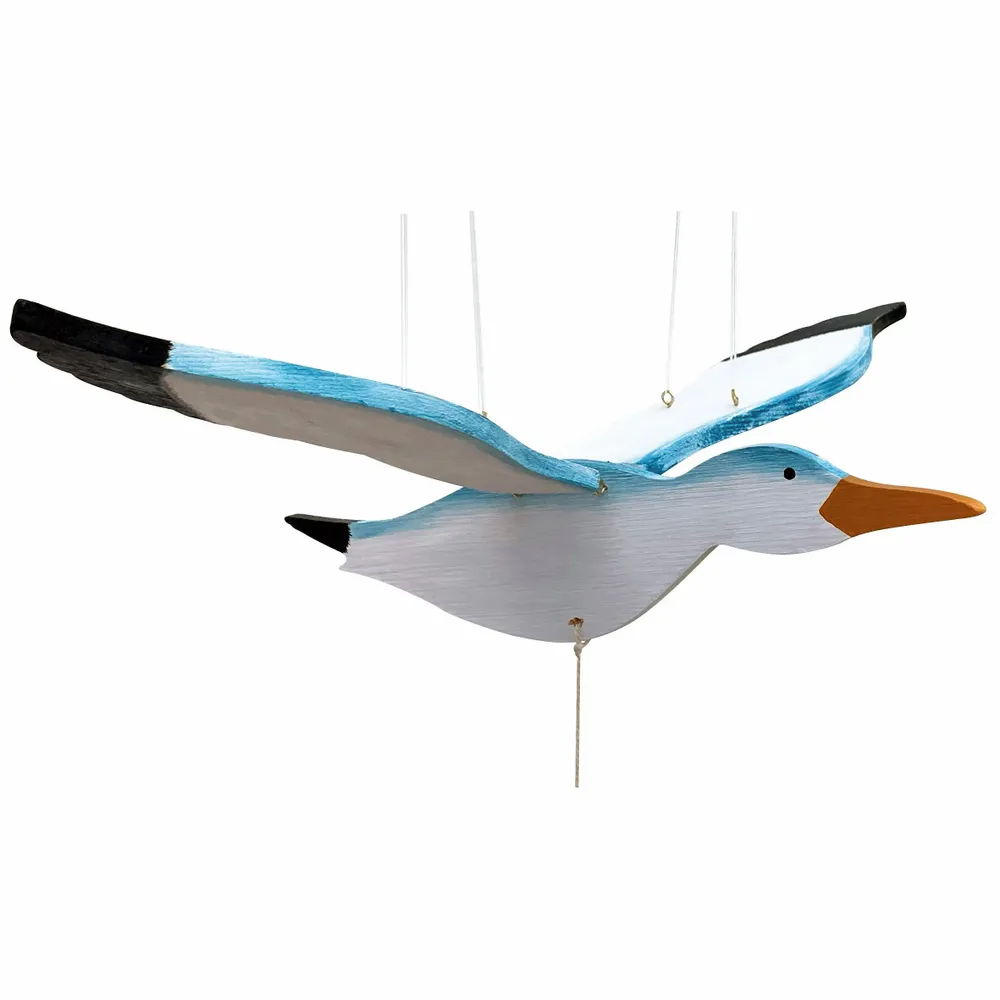 Objets déco enfant - Mobile mouette en bois, 56 x 33 cm (UVx4) - TRADE WINDS