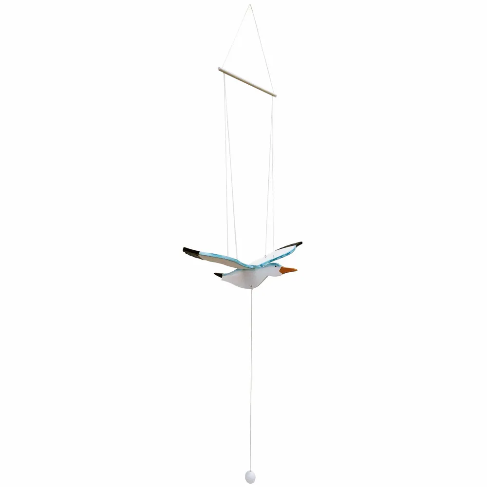 Objets déco enfant - Mobile mouette en bois, 56 x 33 cm (UVx4) - TRADE WINDS