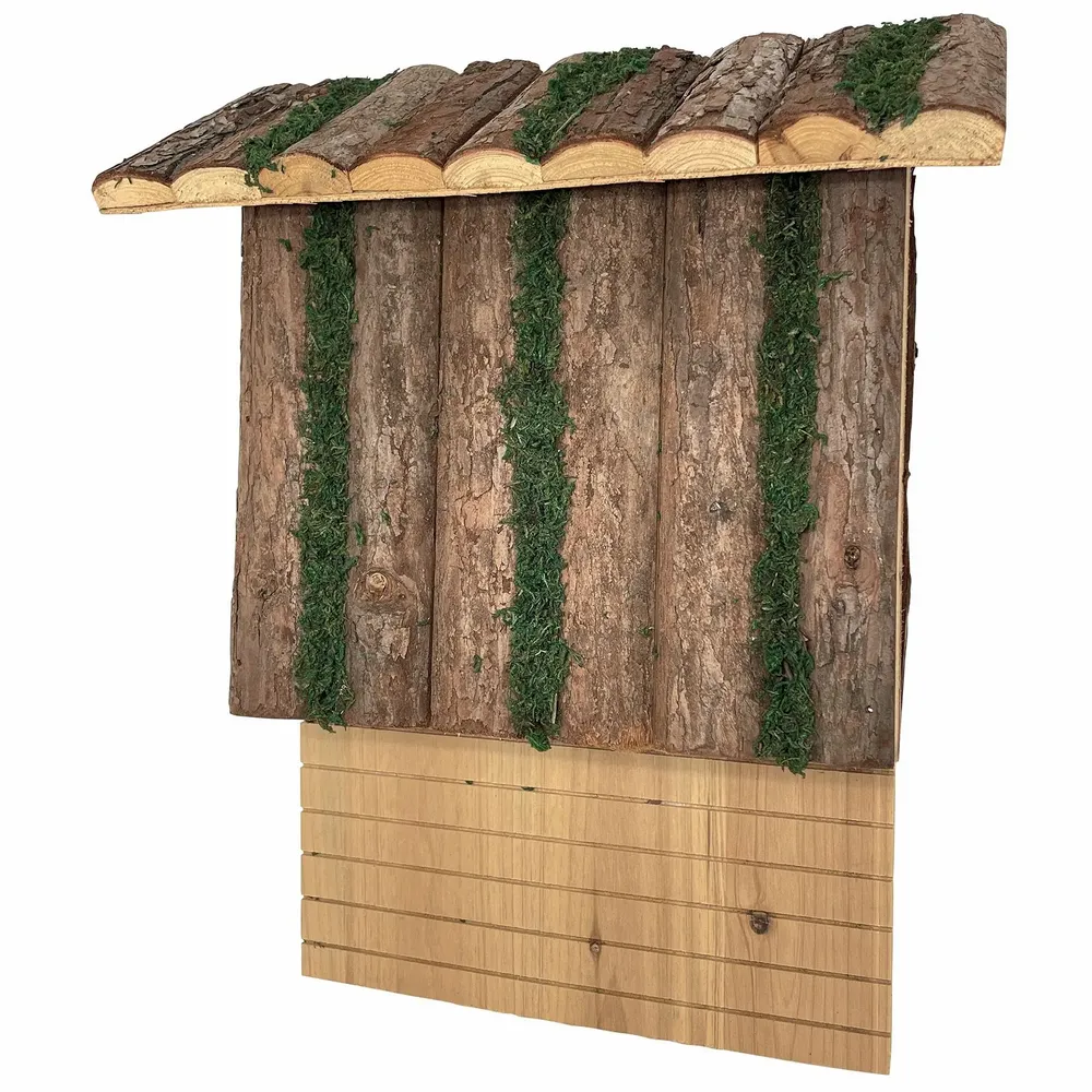 Ornaments - Bat house in fir wood, H : 15"1/3 x l. 12"1/2 x depth 4"1/3 - TRADE WINDS