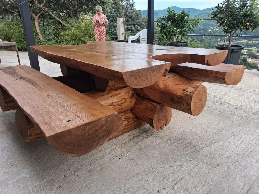 Tables Salle à Manger - Table en fuste - BOIS DE LION