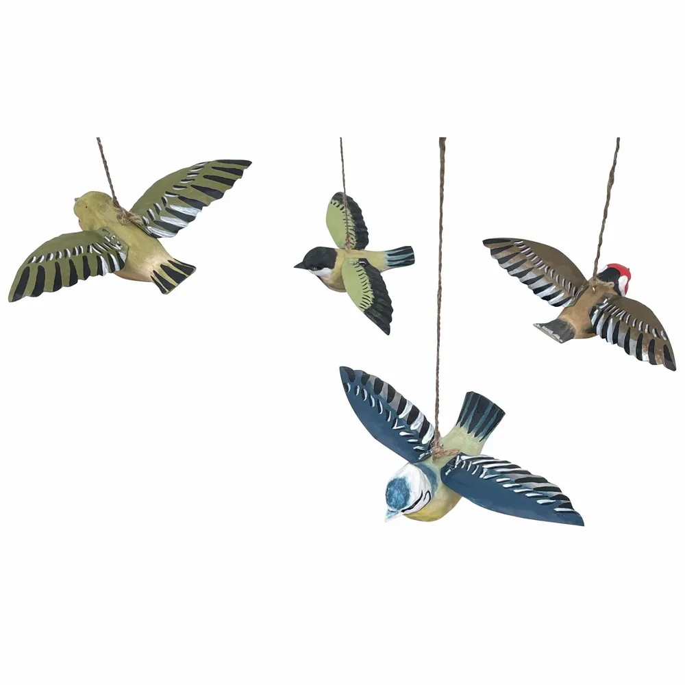 Objets déco enfant - Mobile 4 oiseaux en bois et métal diam. 40 cm - TRADE WINDS