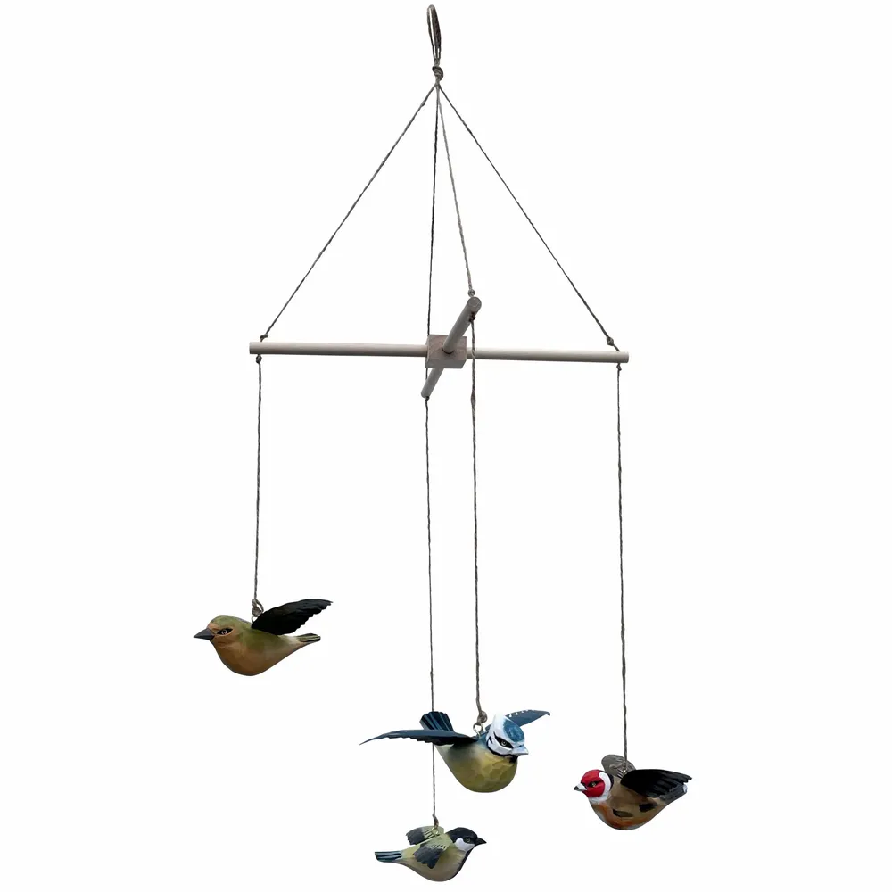 Objets déco enfant - Mobile 4 oiseaux en bois et métal diam. 40 cm - TRADE WINDS