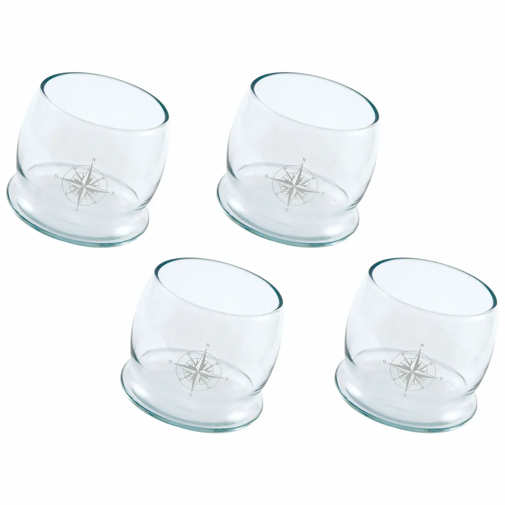 Glass - Rocking glass, H : 3''1/7, set of 4 - TRADE WINDS
