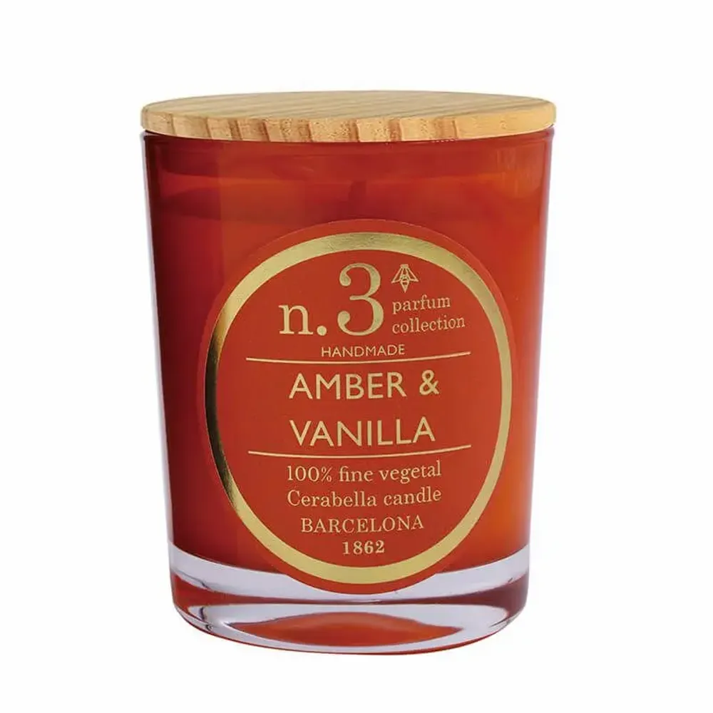 Bougies - NUMBERS NUM.3 AMBER & VANILLA - CERABELLA SL