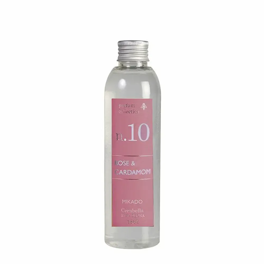 Diffuseurs de parfums - NUMBERS NUM.10 ROSE & CARDAMOM DIFFUSER REFILL - CERABELLA SL