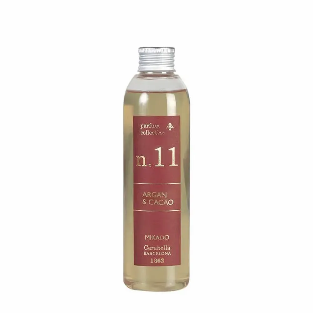 Scent diffusers - NUMBERS COLLECTION NUM.11 ARGAN & CACAO DIFFUSER REFILL - CERABELLA SL