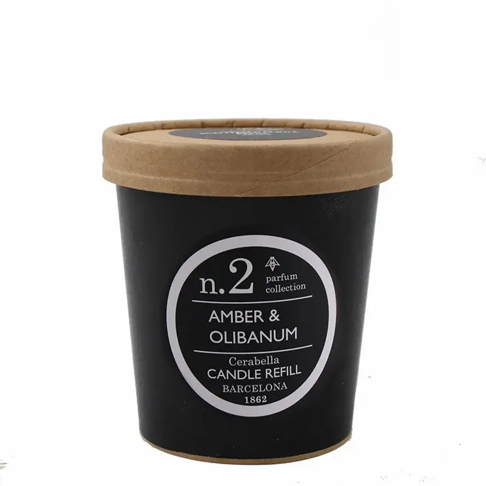 Bougies - NUMBERS NUM.2 AMBER & OLIBANUM CANDLE REFILL - CERABELLA SL