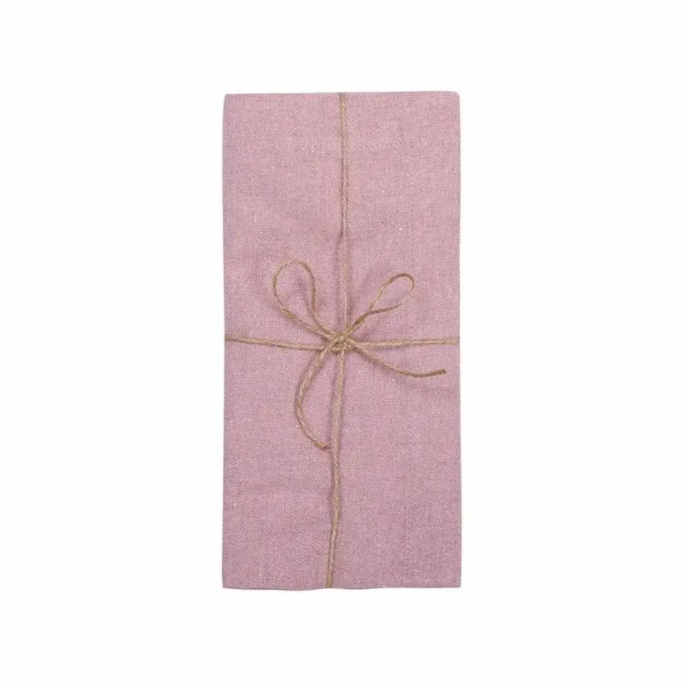Table linen - SERVIETTE RECYCLÉE 2-PACK ELIN, ROSE CLAIR 45x45cm - BY WILLE