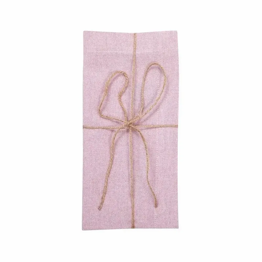Table linen - SERVIETTE RECYCLÉE 2-PACK ELIN, ROSE CLAIR/BLANC - BY WILLE