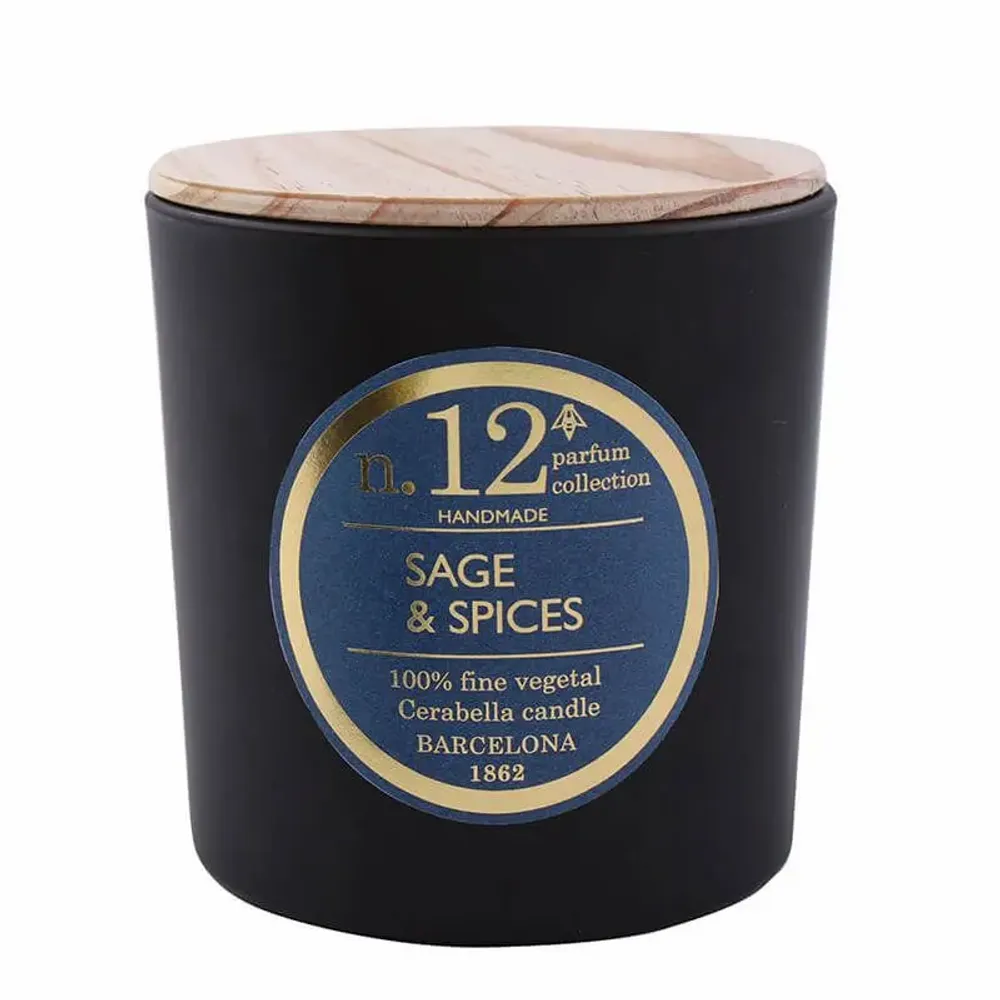 Bougies - NUMBERS NUM.12 SAGE & SPICES - CERABELLA SL