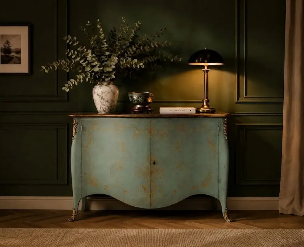 Sideboards - "Altea" Hand-decorated Sideboard - INTERIORS ITALIA