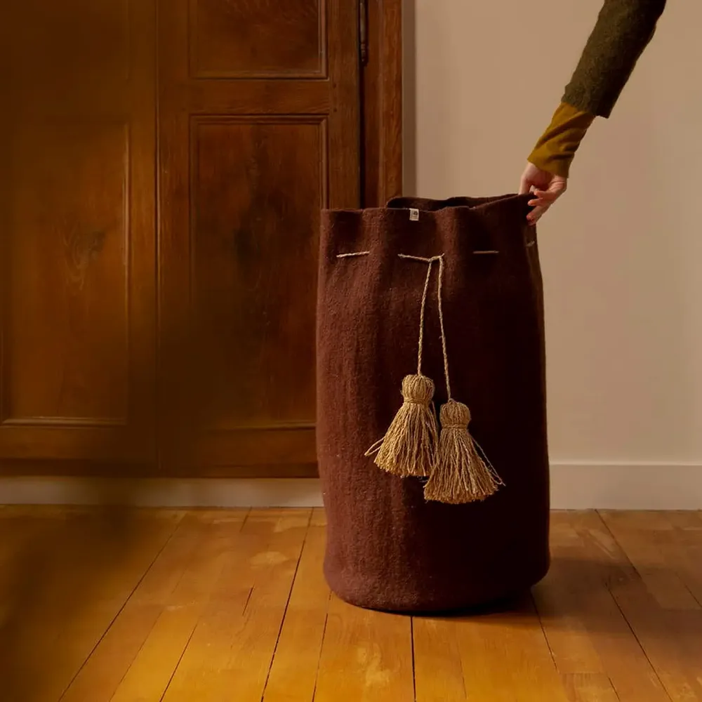 Objets de décoration - RANGEMENTS ARTISANAUX EN FEUTRE - MUSKHANE