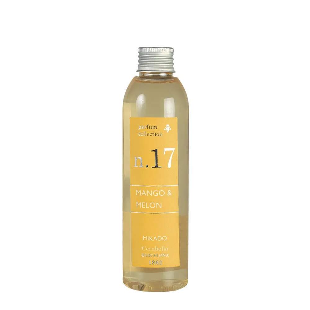 Scent diffusers - NUMBERS COLLECTION NUM.17 MANGO & MELON DIFFUSER REFILL - CERABELLA SL