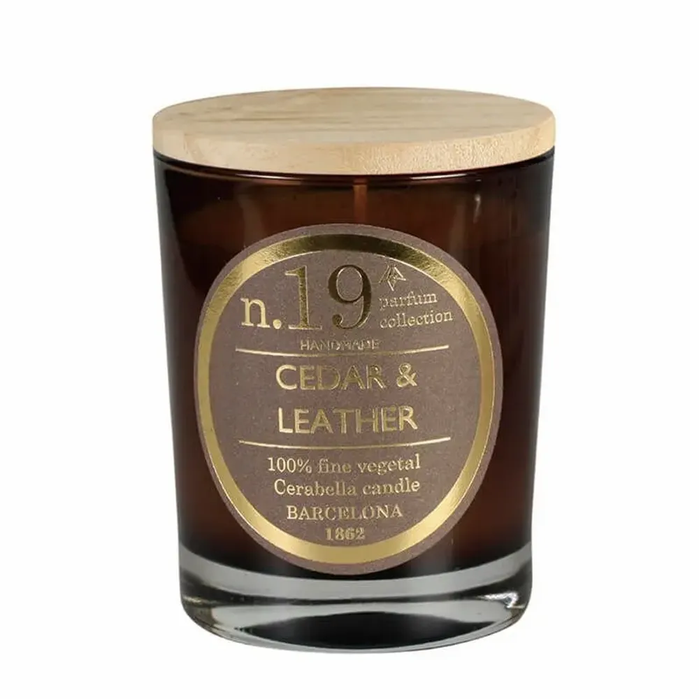 Bougies - NUMBERS NUM.19 CEDAR & LEATHER - CERABELLA SL