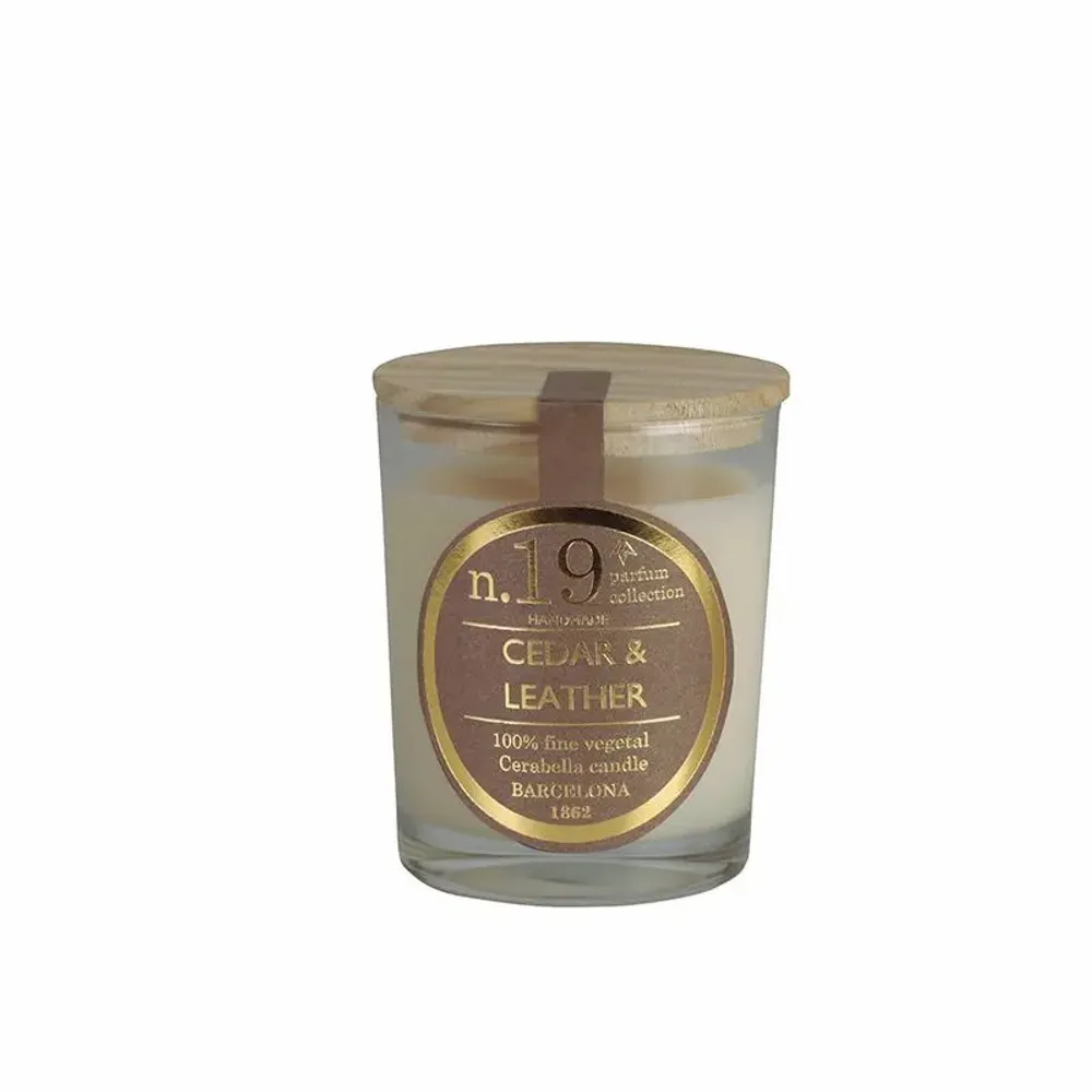Bougies - NUMBERS NUM.19 CEDAR & LEATHER PACK OF 9 - CERABELLA SL