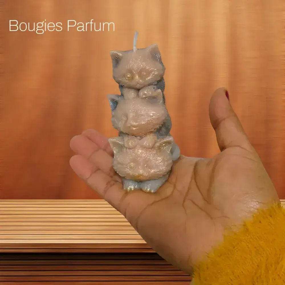 Candles - Cute Cat Candle – Handmade Artistic Gift for Cat Lovers - WIRAWIRI