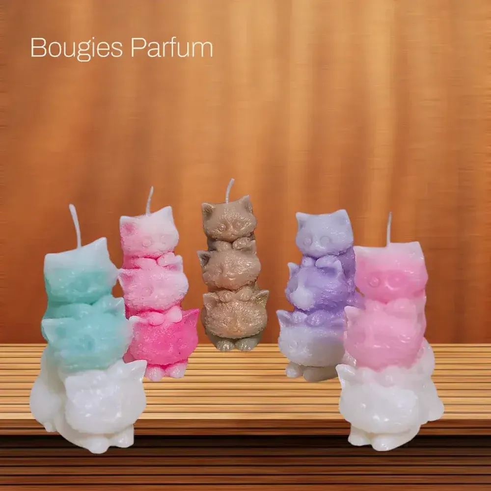 Candles - Cute Cat Candle – Handmade Artistic Gift for Cat Lovers - WIRAWIRI