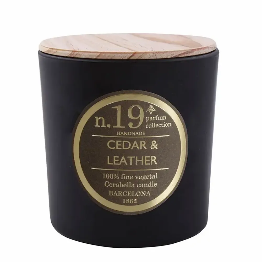 Candles - NUMBERS COLLECTION NUM.19 CEDAR & LEATHER - CERABELLA SL
