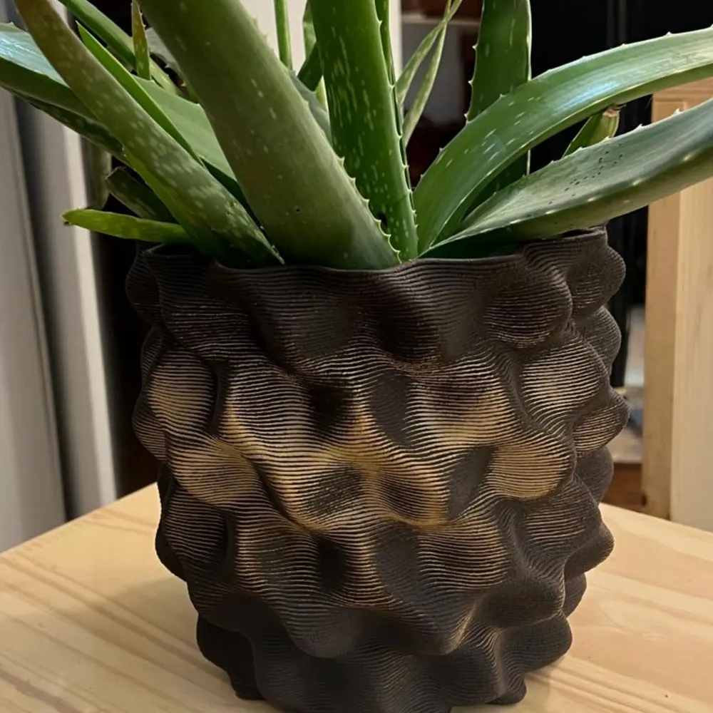 Ceramic - Cache pot - textured ceramic - ANNE-SOPHIE AIMÉ