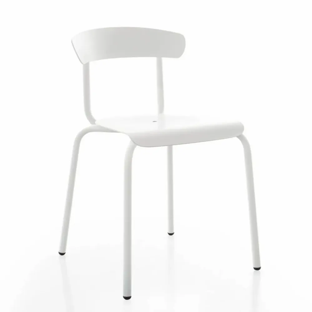 Fauteuils - Chaise d'extérieur empilable en aluminium ALU MITO - ALTEK ITALIA DESIGN
