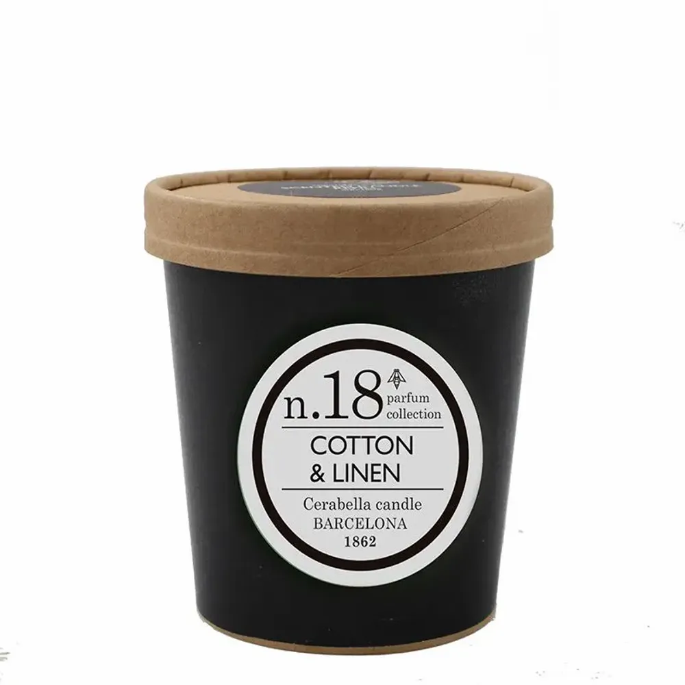 Bougies - NUMBERS NUM.18 COTTON & LINEN CANDLE REFILL - CERABELLA SL