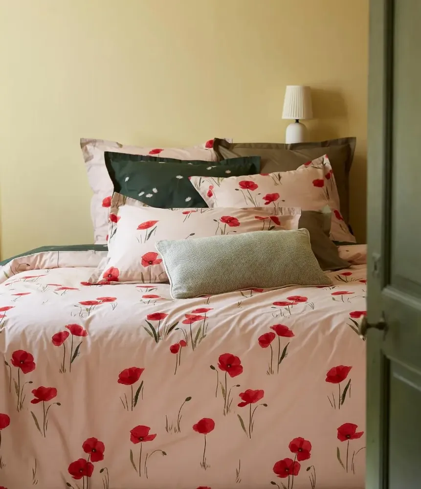 Bed linens - Un air de prairie cotton sateen bed linen - SYLVIE THIRIEZ