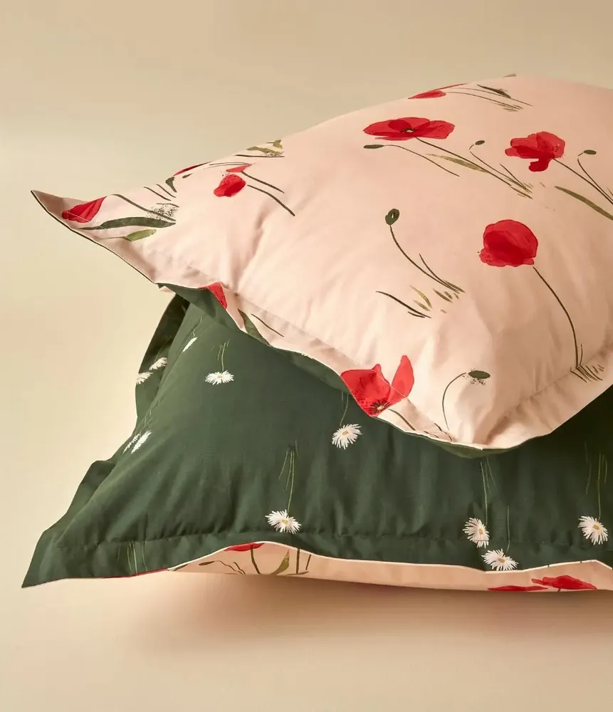 Bed linens - Un air de prairie cotton sateen bed linen - SYLVIE THIRIEZ