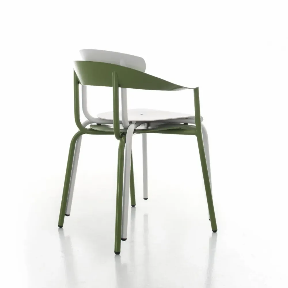 Fauteuils - ALU MITO stackable aluminium outdoor armchair - ALTEK ITALIA DESIGN