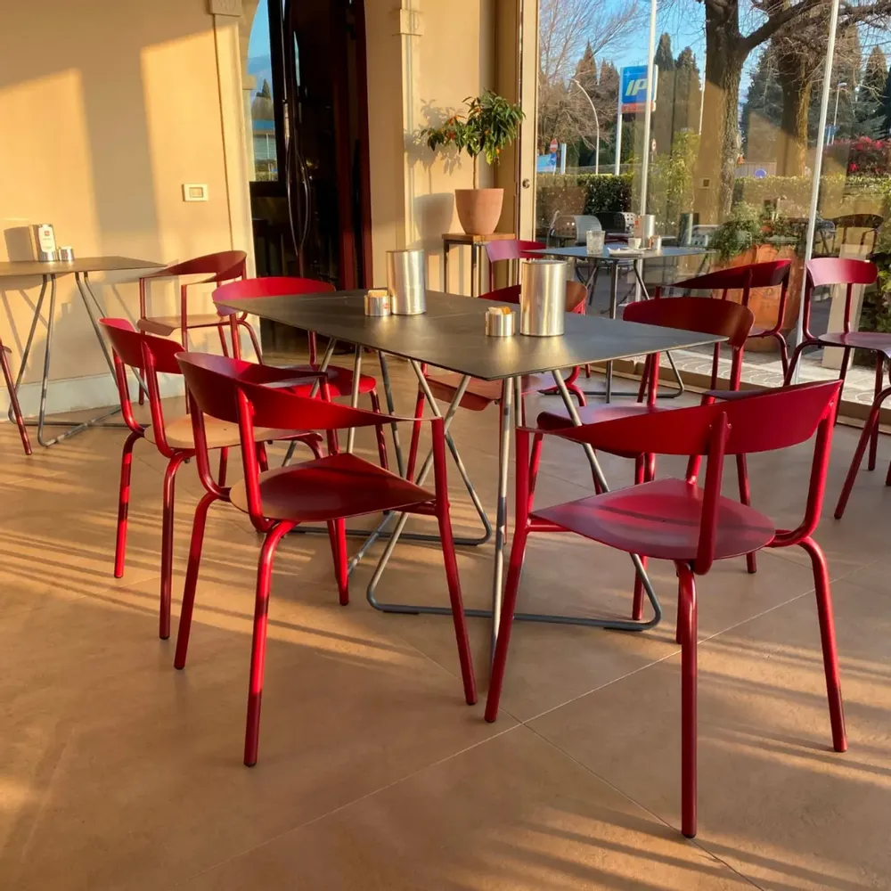 Fauteuils - ALU MITO stackable aluminium outdoor armchair - ALTEK ITALIA DESIGN