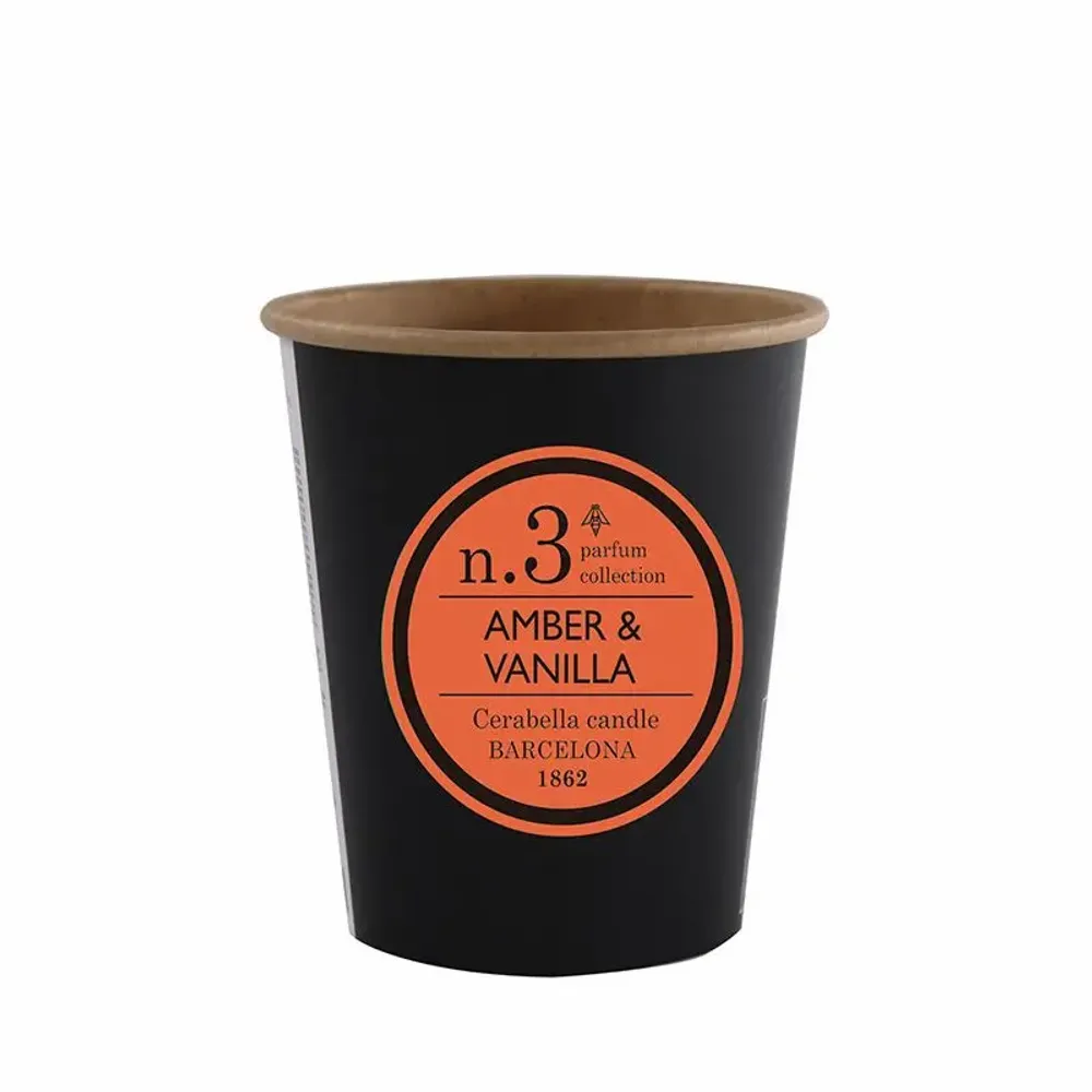 Bougies - NUMBERS NUM.3 AMBER & VANILLA CANDLE REFILL - CERABELLA SL