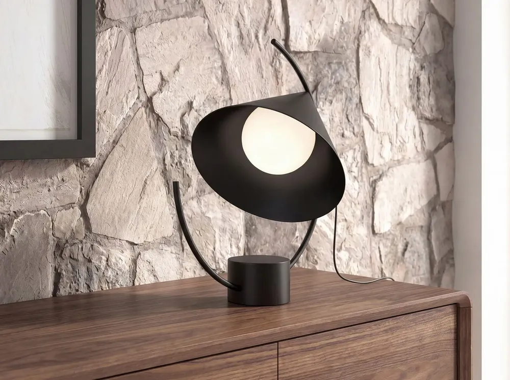 Lampes à poser - Lampe de table en acier noir - ANGEL CERDÁ